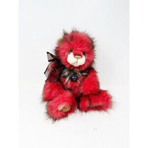 Charlie Bears Plush Collection Cherry Pie Teddy Bear Limited Edition 253 Of 2500